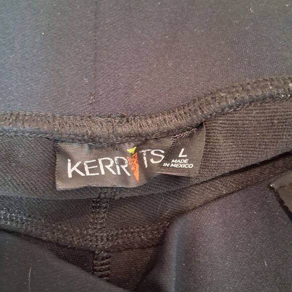 Kerrits Kids Equestrian Pants Tights Solid Black Size L Knee Patch - Picture 2 of 10